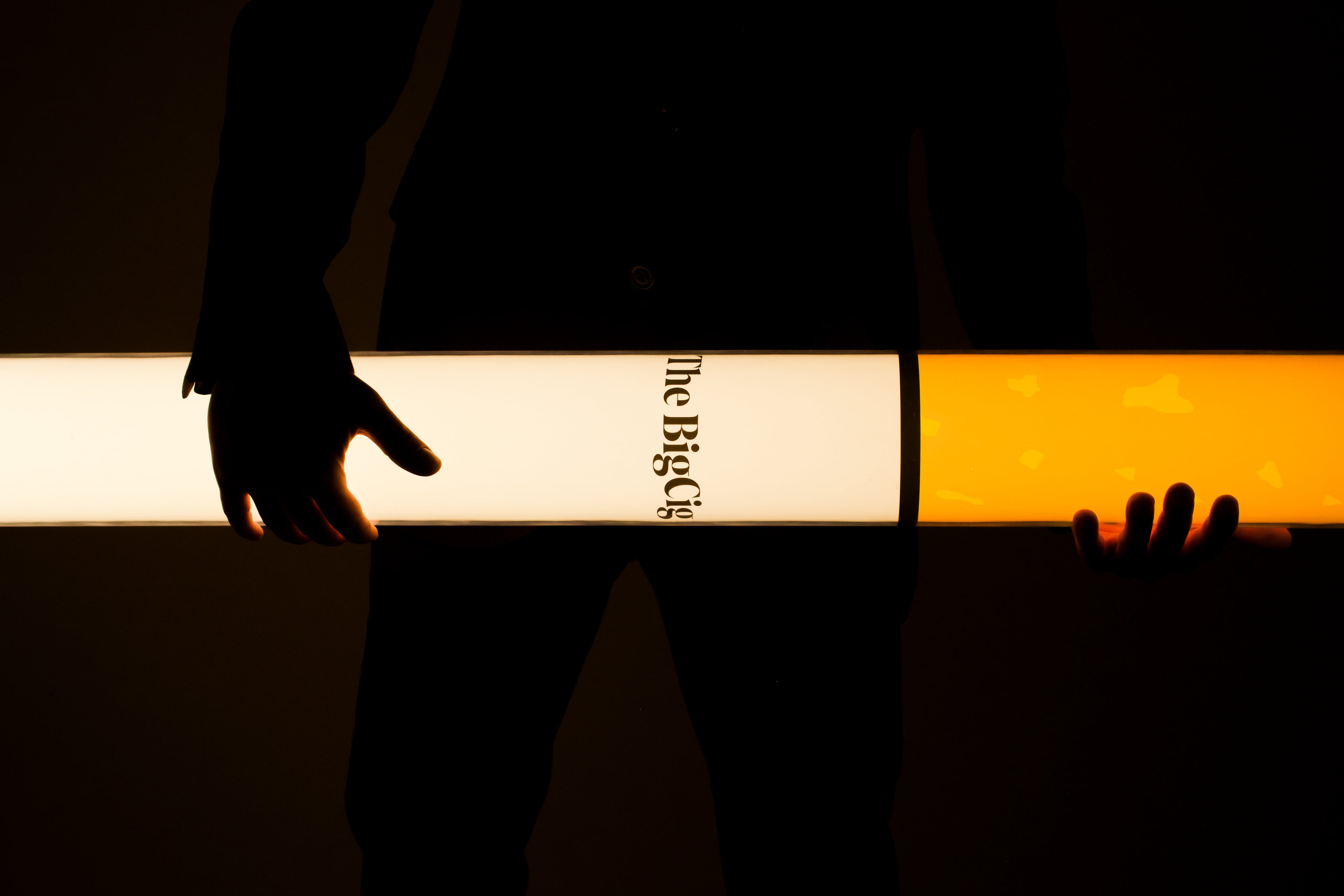 The BigCig holded by hands